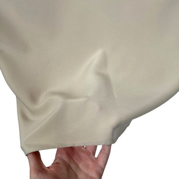 Size 8 CECILY Brown Champagne Beige Beaded Dress - Picture 4 of 15